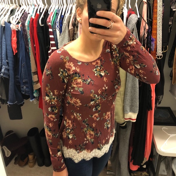 Rewind Long sleeved flower print shirt - Picture 3 of 13